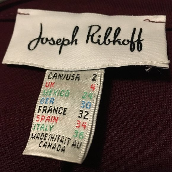 Joseph Ribkoff Wine Cowl Neck Cocoon Jacket - Picture 13 of 14